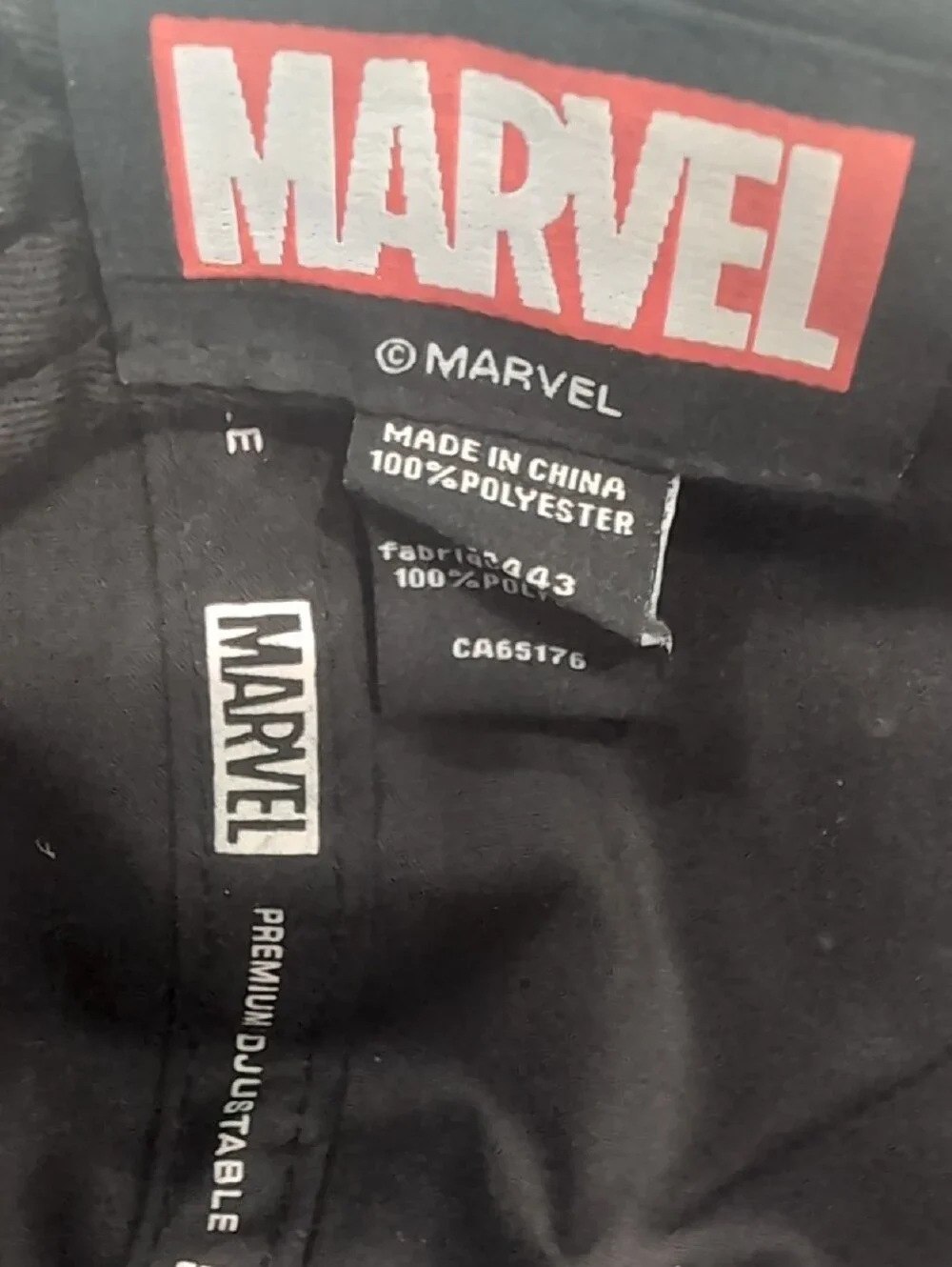Marvel Kids Black Snapback Hat with Multicolor Avengers Patches